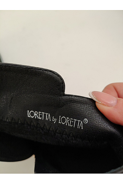 Loretta by Černé elegantní kotníkové boty na vysokém podpatku se zipem Velikost EU 40 | Loretta by Loretta | obrázek 10
