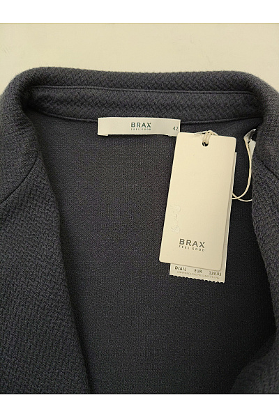 BRAX Dámské černé bavlněné sako s jedním knoflíkem | BRAX | obrázek 4