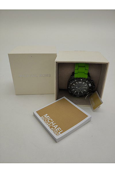 MICHAEL KORS Pánské sportovní hodinky s neonově zeleným řemínkem | MICHAEL KORS | obrázek 2