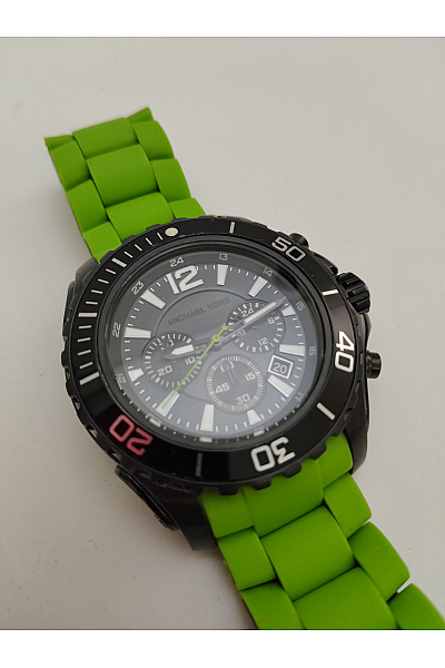 MICHAEL KORS Pánské sportovní hodinky s neonově zeleným řemínkem | MICHAEL KORS | obrázek 4