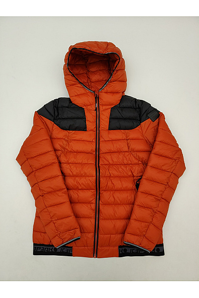 ICEPEAK Oranžová prošívaná puffer bunda s kapucí Vel. EU 38 | ICEPEAK | obrázek 2