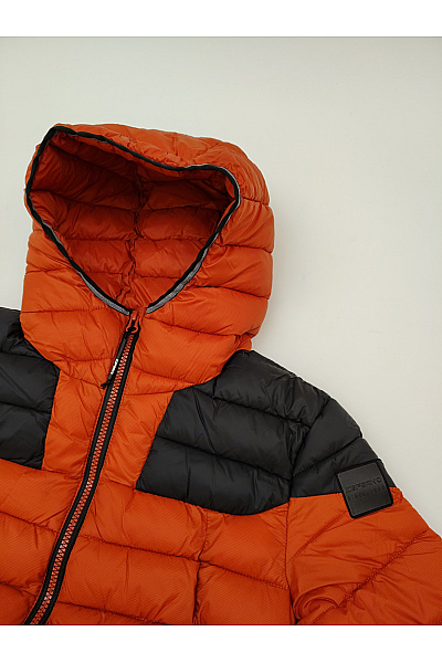 ICEPEAK Oranžová prošívaná puffer bunda s kapucí Vel. EU 38 | ICEPEAK | obrázek 5