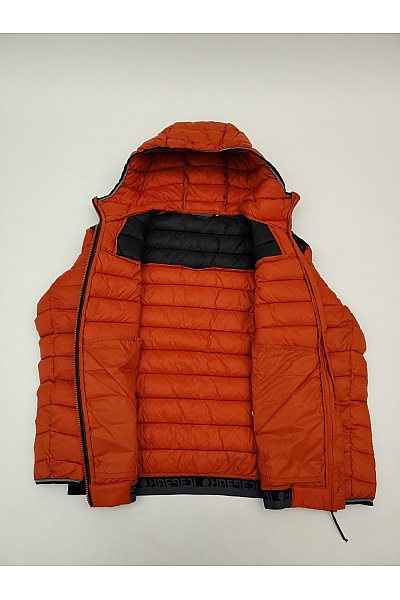 ICEPEAK Oranžová prošívaná puffer bunda s kapucí Vel. EU 38 | ICEPEAK | obrázek 6