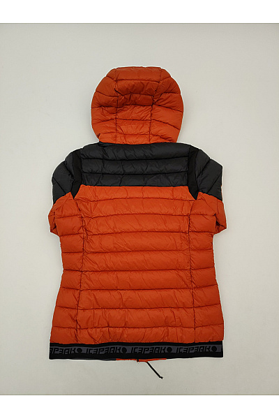 ICEPEAK Oranžová prošívaná puffer bunda s kapucí Vel. EU 38 | ICEPEAK | obrázek 9