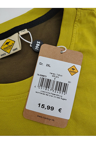 Roadsign Pánské khaki tričko s krátkým rukávem a nápisem Velikost DE 2XL | Roadsign | obrázek 8