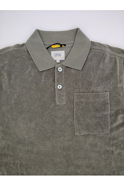 Camel active Pánské khaki bavlněné polo tričko s krátkým rukávem a kapsou Vel. L | camel active | obrázek 4