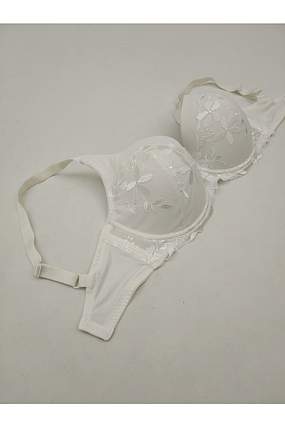 TRIUMPH Béžová krajková kosticová push up podprsenka s výztuží Vel. EU 75F | TRIUMPH | obrázek 7