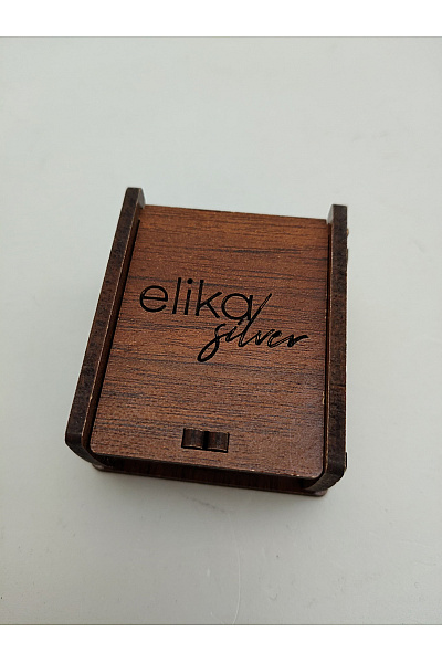 Elika silver Luxusní prsten s kamínky v dřevěné krabičce Velikost 51 | elika silver | obrázek 3