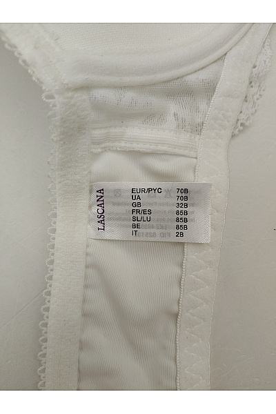 Lasca Bílá krajková push up podprsenka s kosticemi Velikost EU 70B | Lasca | obrázek 8