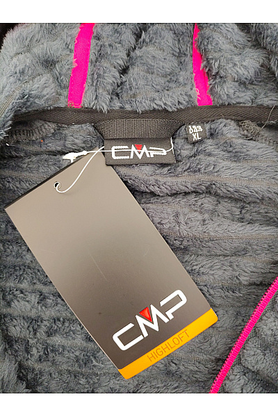 CMP Černá sportovní fleecová bunda s kapucí na zip Velikost EU D44/I50/XL | CMP | obrázek 6