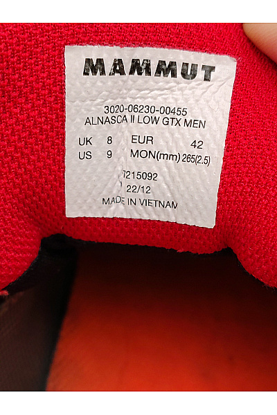 MAMMUT Pánské trekingové outdoorové boty gore-tex šněrovací Vel. EU 42 | MAMMUT | obrázek 8