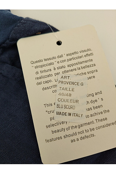 MADE IN ITALY Černé lněné letní kalhoty s vysokým pasem a kapsami Velikost IT 46/48 | MADE IN ITALY | obrázek 4