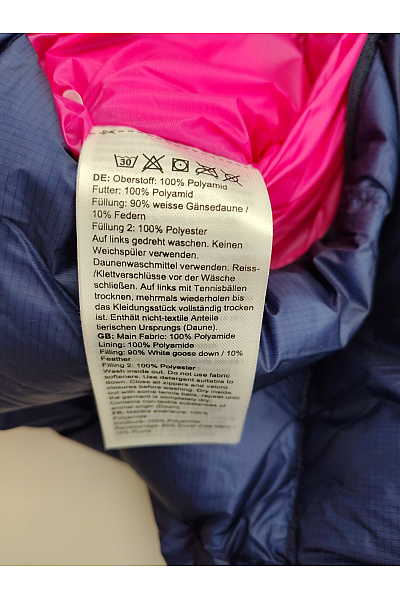MAMMUT Růžovo-modrá prošívaná zateplená sportovní bunda s kapucí Vel. EU XL | MAMMUT | obrázek 8