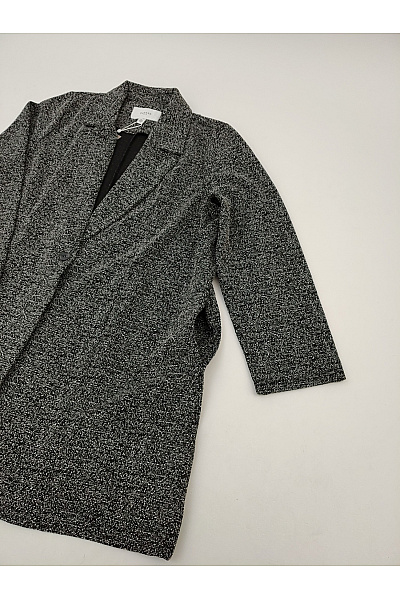 VILA Černobílý elegantní přechodový kabát | VILA | obrázek 3