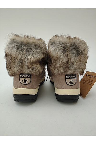 Bearpaw Béžové kotníkové zimní sněhule s kožíškem šněrovací Vel. US 38 | Bearpaw | obrázek 5