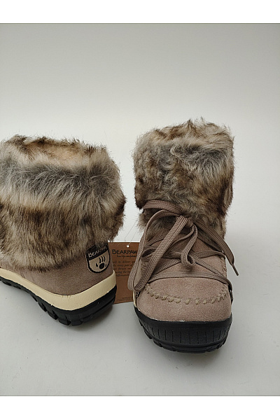 Bearpaw Béžové kotníkové zimní sněhule s kožíškem šněrovací Vel. US 38 | Bearpaw | obrázek 7