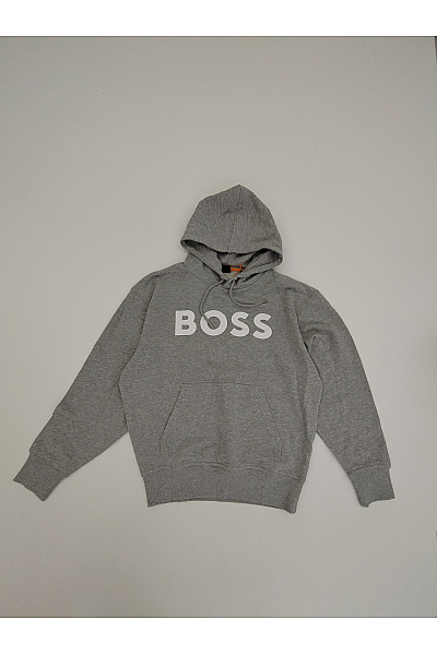 Hugo Boss Šedá bavlněná pánská mikina s kapucí a nápisem Velikost EU M | Hugo Boss | obrázek 2