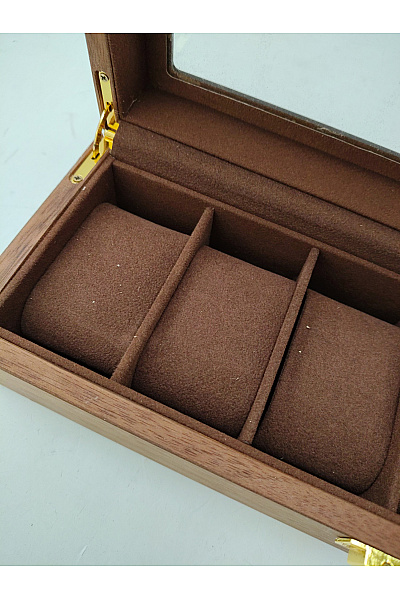 Luxusní dřevěný box na hodinky s proskleným víkem | Unimoda | obrázek 3