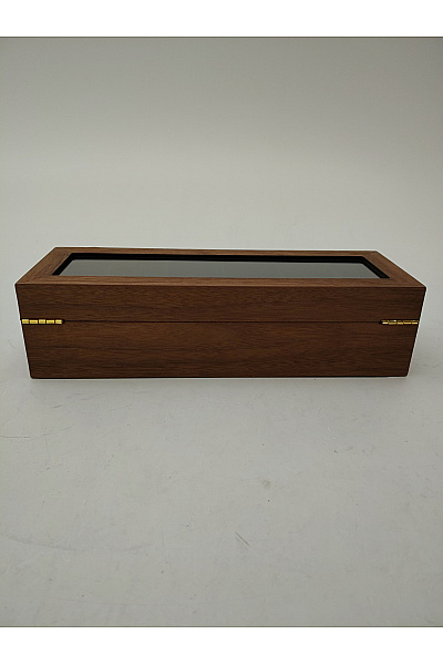 Luxusní dřevěný box na hodinky s proskleným víkem | Unimoda | obrázek 6