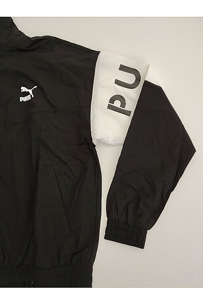Puma Černobílá chlapecká sportovní bunda oversized | Puma | obrázek 3