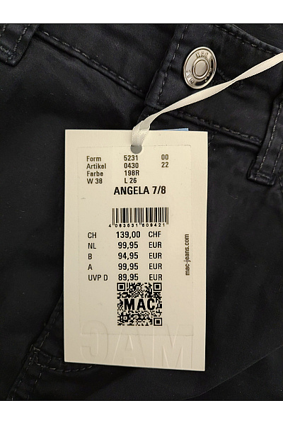 MAC Dámské černé bavlněné chino kalhoty s kapsami Velikost EU 36 / 26 | MAC | obrázek 8