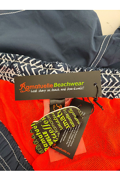 Ramatuelle Modré pánské koupací kraťasy s kapsami Velikost XL | ramatuelle | obrázek 8