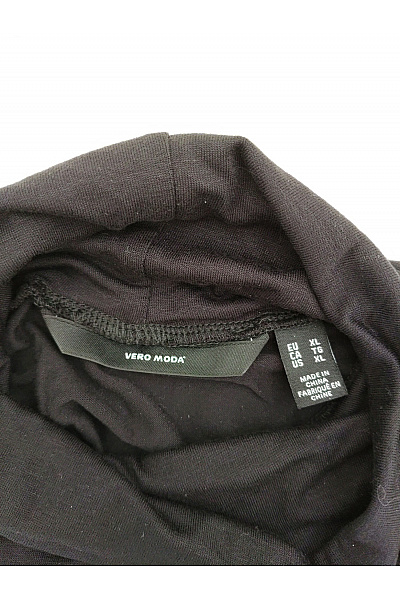 VERO MODA Dámské černé tričko s dlouhým rukávem a rolákem basic Velikost EU XL | VERO MODA | obrázek 6