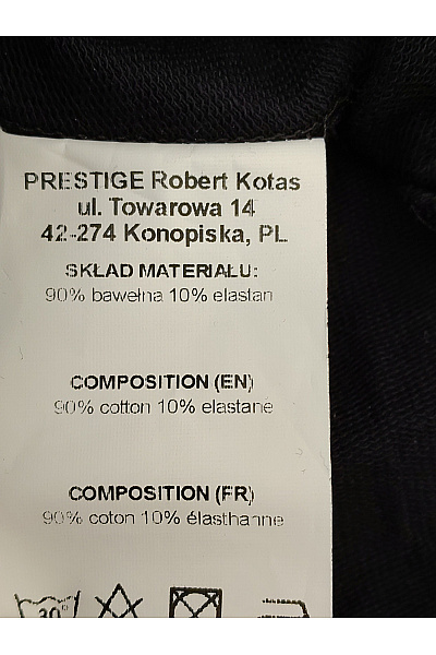 Be wear Černé bavlněné šaty s dlouhým rukávem se stojáčkem Vel. XL | Be wear | obrázek 4