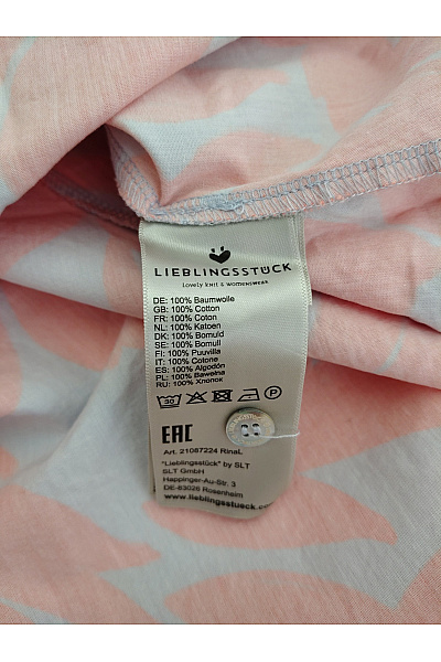 LIEBLINGSSTÜCK Dívčí bavlněné šaty s červeným listovým vzorem volné | LIEBLINGSSTÜCK | obrázek 6
