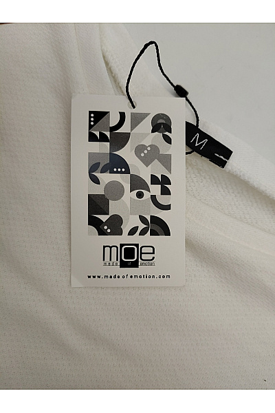 MOE Bavlněné khaki bílé tričkové šaty s kapsami Velikost M | MOE | obrázek 5