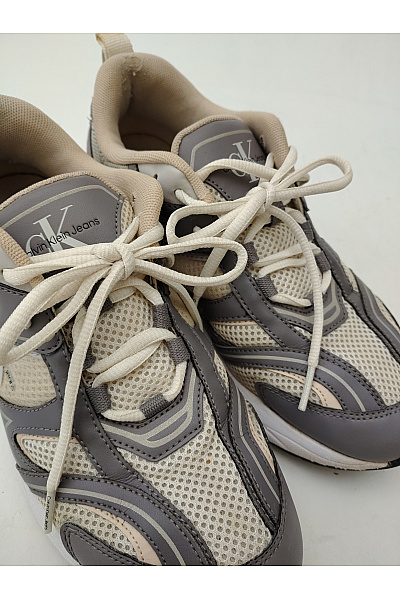 Calvin Klein tenisky Jeans Retro Runner Low Lace Béžové Vel. EU 39 | Calvin Klein | obrázek 6