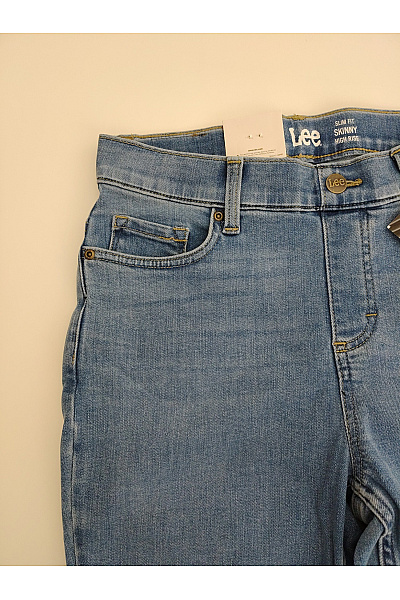 Lee Dámské modré bavlněné skinny džíny s vysokým pasem | Lee  | obrázek 5
