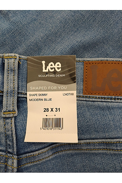 Lee Dámské modré bavlněné skinny džíny s vysokým pasem | Lee  | obrázek 8