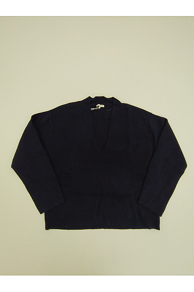 TOM TAILOR Černý dámský pulovr s výstřihem do V oversized Velikost EU S | TOM TAILOR | obrázek 2