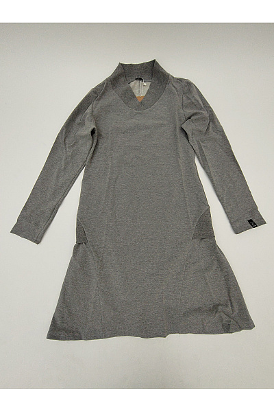 Be wear Šedé bavlněné mikinové šaty s dlouhým rukávem do áčka Velikost L | Be wear | obrázek 2