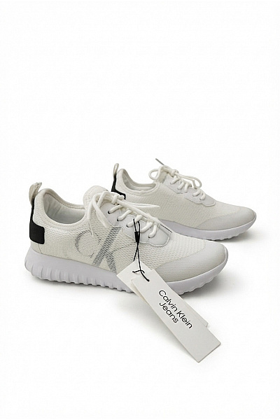 Calvin Klein Tenisky Jeans Toothy Runner Oversized Mesh Bílé Vel. EU 39