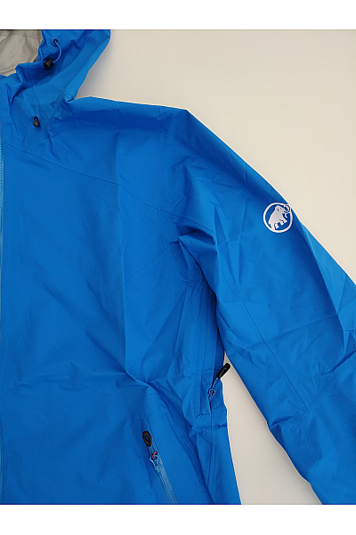 MAMMUT Modrá sportovní outdoorová bunda s kapucí na turistiku Vel. EU L | MAMMUT | obrázek 3