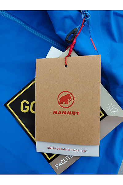 MAMMUT Modrá sportovní outdoorová bunda s kapucí na turistiku Vel. EU L | MAMMUT | obrázek 8