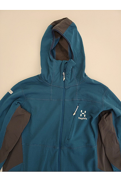 Haglofs Modrá sportovní funkční mikina s kapucí na zip Velikost S | Haglofs | obrázek 4