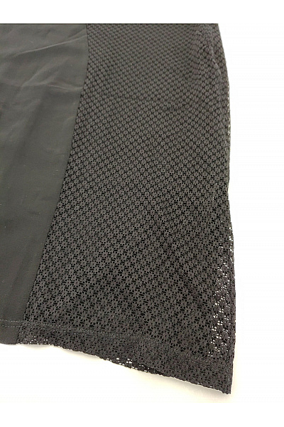 DESIGUAL Černé krajkové šaty s dlouhým rukávem elegantní koktejlové Velikost EU 44 | DESIGUAL | obrázek 4