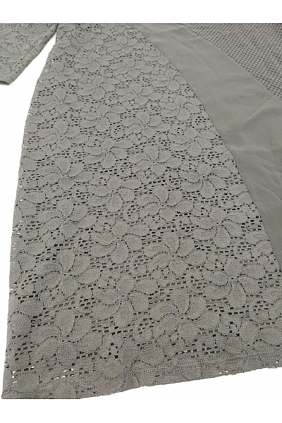 DESIGUAL Černé krajkové šaty s dlouhým rukávem elegantní koktejlové Velikost EU 44 | DESIGUAL | obrázek 5
