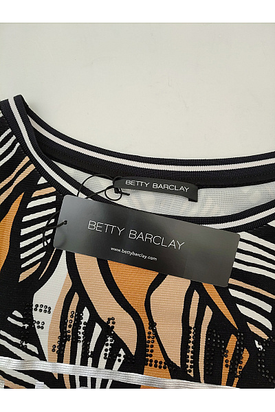 BETTY BARCLAY Dámská vzorovaná halenka s 3/4 rukávem Velikost DE 42 | BETTY BARCLAY | obrázek 5
