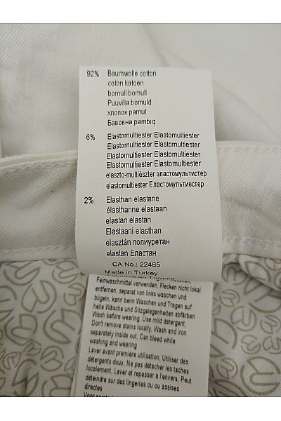 Rosner Bílé bavlněné džíny rovné Vel. DE 40 | rosner | obrázek 8
