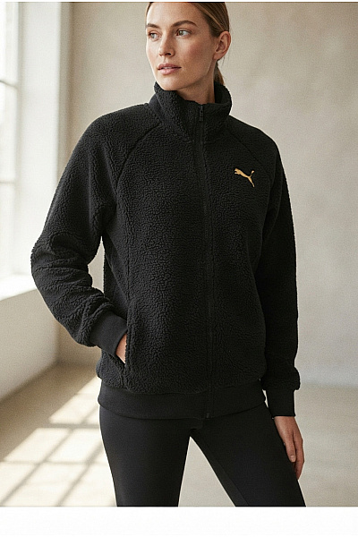 Puma Dámská černá Sportovní Mikina Na Zip Se Stojáčkem Vel. S