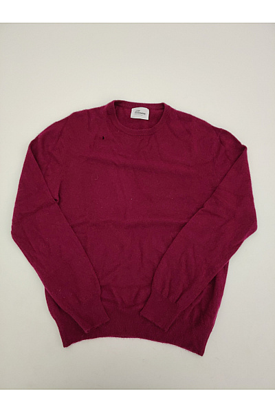 Just Cashmere Fialový kašmírový pánský pulovr basic Velikost L | Just Cashmere | obrázek 2