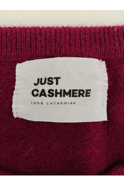 Just Cashmere Fialový kašmírový pánský pulovr basic Velikost L | Just Cashmere | obrázek 6