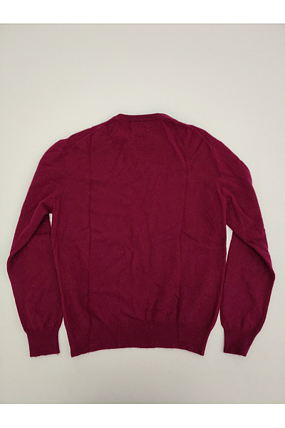 Just Cashmere Fialový kašmírový pánský pulovr basic Velikost L | Just Cashmere | obrázek 7