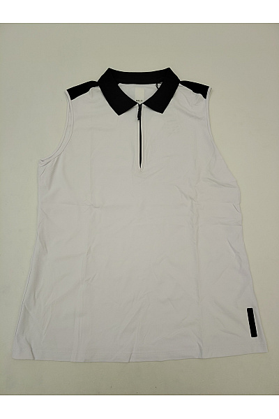 BRAX Bílé dámské sportovní polo tílko se zipem Vel. XL | BRAX | obrázek 2