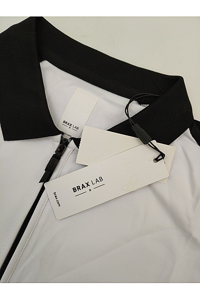 BRAX Bílé dámské sportovní polo tílko se zipem Vel. XL | BRAX | obrázek 5
