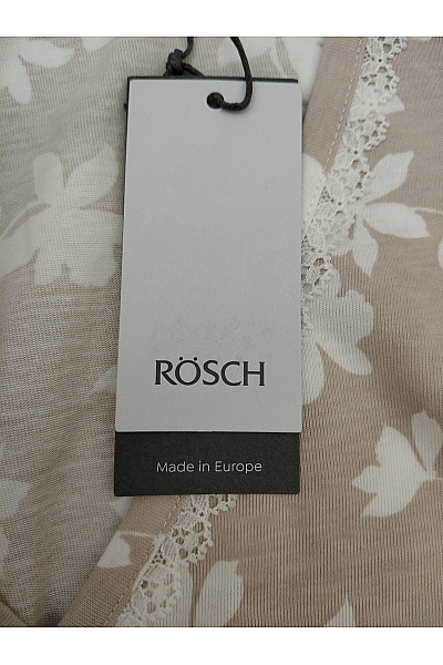 RÖSCH Béžové bavlněné pyžamo s květinovým vzorem volný střih Velikost DE 48 | RÖSCH | obrázek 8